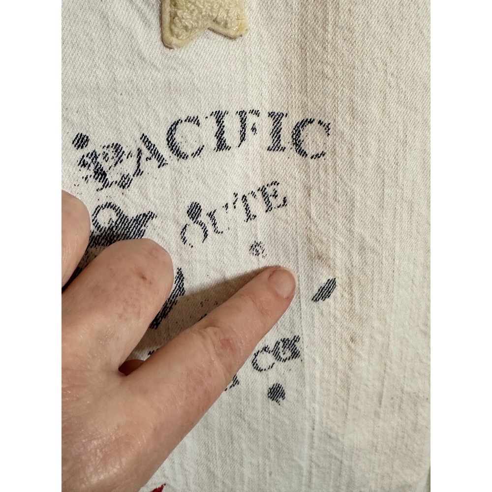 Lauren Ralph Lauren Jeans Co Nautical Print Straight Leg Jeans Size 10 Ivory - Picture 6 of 11